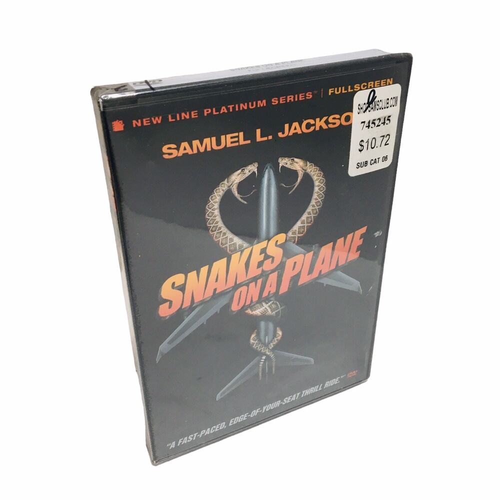 Snakes on a Plane (DVD, 2007, Full Frame) Samuel L. Jackson ~New Sealed